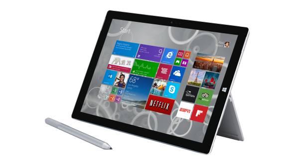 Image du PC portable Microsoft Surface 3 - Atom x7, 4 Go, 128 Go tactile